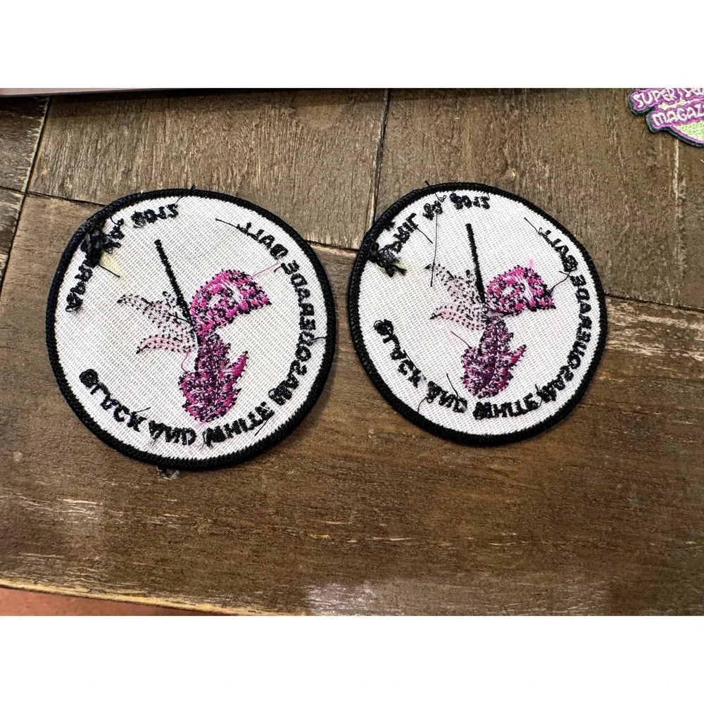 Vintage Girl Scout Black & White Masquerade Ball 2012 Fun Patches Lot 2
